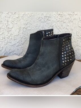 Liberty Black Boots LB71236 Distressed Leather 10